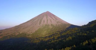 Doğu Nusa Tenggara, Endonezya 'daki Bena Geleneksel Köyü' nün Sabah Görüş Alanı. 