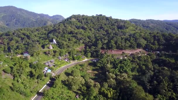 Doğu Nusa Tenggara Endonezya Daki Kelimutu Milli Parkı Yakınlarındaki Moni — Stok video