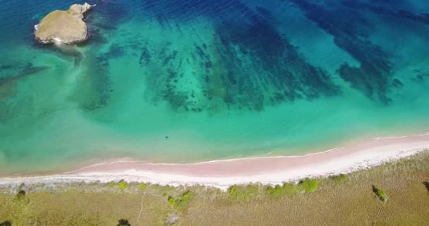 Vista Aérea Isla Palau Padar Parque Nacional Komodo Labuan Bajo — Vídeo de stock
