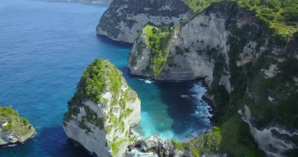 Aerial View Thousand Islands Viewpoint Atuh Beach Nusa Penida Bali — Stock video
