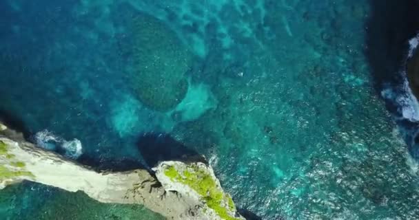 Vista Aerea Vicino Thousand Islands Viewpoint Atuh Beach Nusa Penida — Video Stock