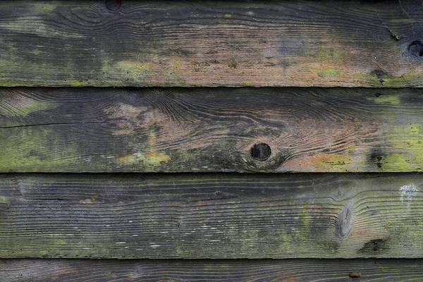 An abstract image of old rotten wood with fade green paint.