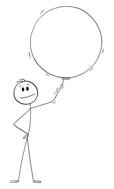 Boş işaret, daire ya da dairesel nesne, vektör çizgi çizgi karakter figürü ya da karakter çizimi.