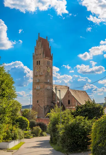 Kościół Piotra Pawła Wsi Ebrantshausen Obszarze Zwanym Hallertau Bawaria Niemcy — Zdjęcie stockowe