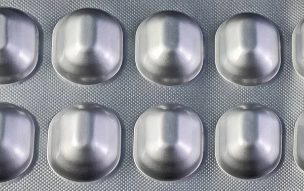 Närbild Blisterförpackning Med Tabletter — Stockfoto