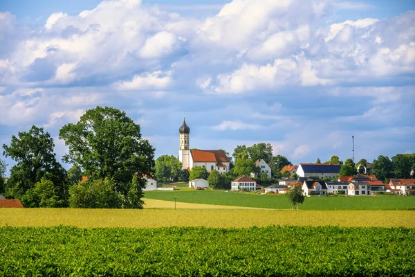 Landscape Idyllic Village Called Berg Gau Bavaria — Stock Photo, Image