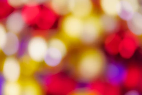 Abstract Defocused Glowing Christmas Ornaments Background — Stock Photo, Image