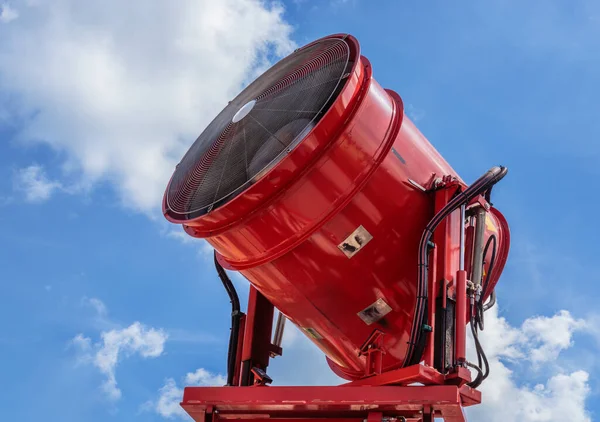 Kırmızı Duman Vantilatörü Itfaiye Aracında — Stok fotoğraf
