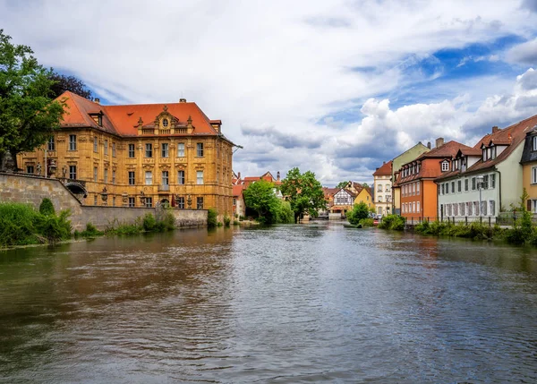 Historické Staré Město Bamberg Franky Německo Řeky Regnitz — Stock fotografie