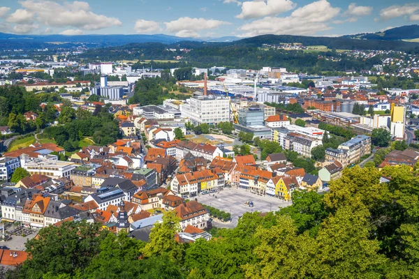 Letecký Výhled Město Kulmbach Franky Německo — Stock fotografie
