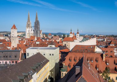 Regensburg (Bavyera, Almanya) üzerinde hava manzarası)