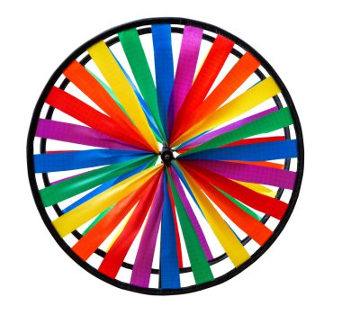 Gökkuşağı renklerinde ıssız bir fırıldak