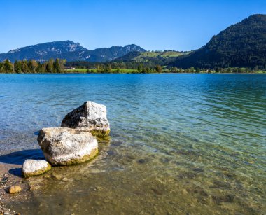 Avusturya 'daki Cennet Gölü Walchsee