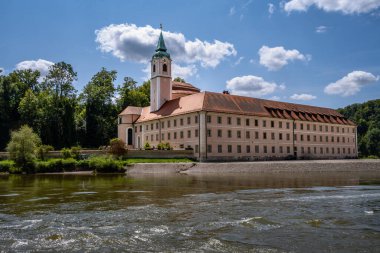 Benedictine Welteburg Abbey near Kehlheim in Bavaria clipart