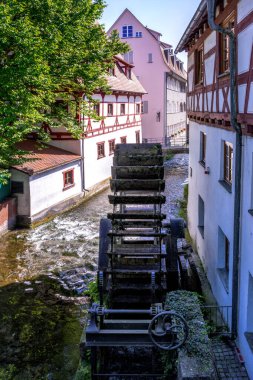 Ulm tarihi eski şehir (Almanya tarihi Fischerviertel (balıkçı çeyrek))