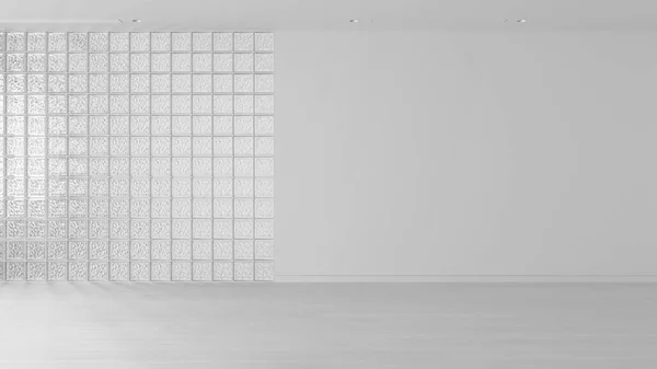 Projeto Branco Total Projecto Sala Vazia Design Interiores Espaço Aberto — Fotografia de Stock