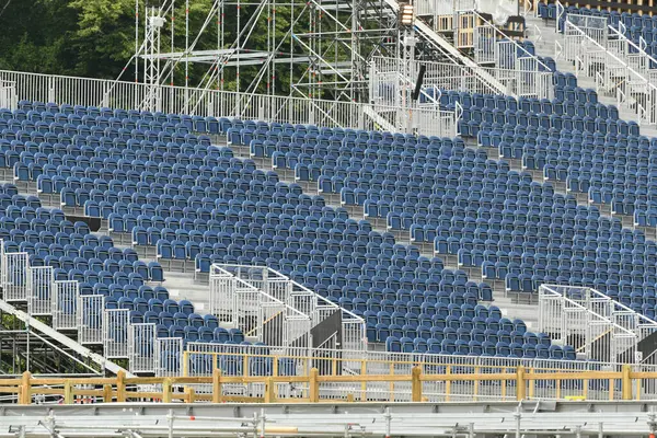 Paris 'teki Olimpiyat Oyunları için tribün inşaatı