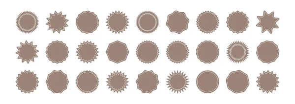 Sticker Σχήμα Αστεριού Σήμα Αστροταχύτητα Κύκλος Τιμή Ετικέτα Πώληση Γύρο — Διανυσματικό Αρχείο