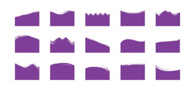 Ayırıcı başlık şekli, şablon tasarımı alt sayfa web sitesi, bölücü başlık web pankartı, sınır eğrisi, beyaz arkaplanda izole edilmiş bölüm çerçevesi. Modern vektör illüstrasyonu