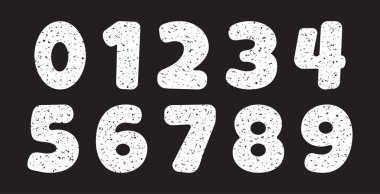 Tebeşir yazı tipi, çocuk kalem alfabesi, okul çocuğu boya kalemi mektubu, şirin anaokulu karalama el yazısı, matematiksel boya fırçası, karikatür karalama sembolü kara tahtaya. Vektör illüstrasyonu