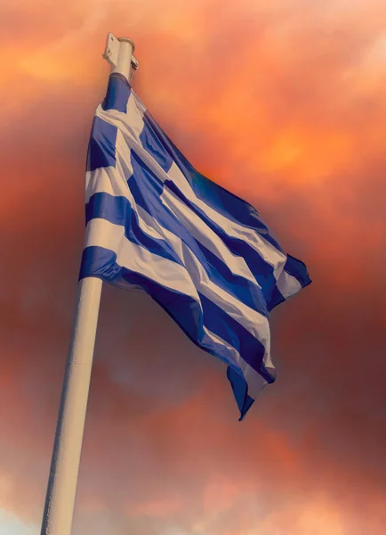 그리스 화재가 그리스 — 스톡 사진