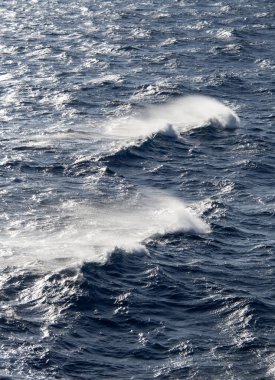 Yunanistan 'da Ege Denizi' nde güzel köpük dalgaları