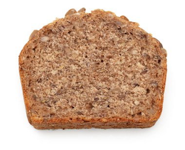 Beyaz arka planda izole edilmiş taze pişmiş ekmek. kırpma yolu