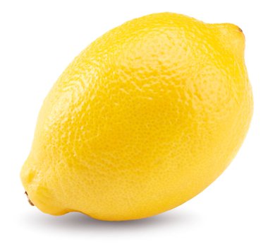 Lemon beyaz arka planda izole edilmiş. Kesme yolu.