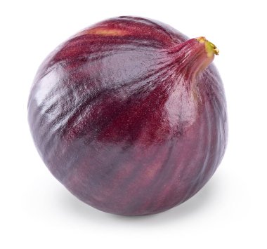 Beyaz arka planda izole edilmiş incir meyvesi. Tam alan derinliği. kırpma yolu