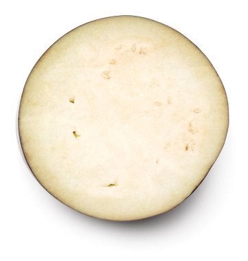 Patlıcan izole üzerinde beyaz arka plan dilimlenmiş. kırpma yolu