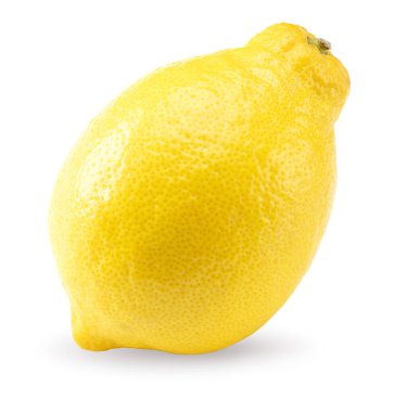 Lemon beyaz arka planda izole edilmiş. Kesme yolu