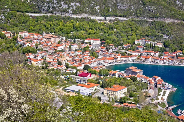 Cidade Bakar Kvarner Vista Área Baía Cima Costa Adriática Croácia — Fotografia de Stock