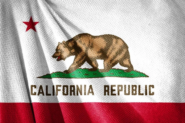 Kalifornie Stát Povrchu Ručníku Ilustrace Symbol Země — Stock fotografie