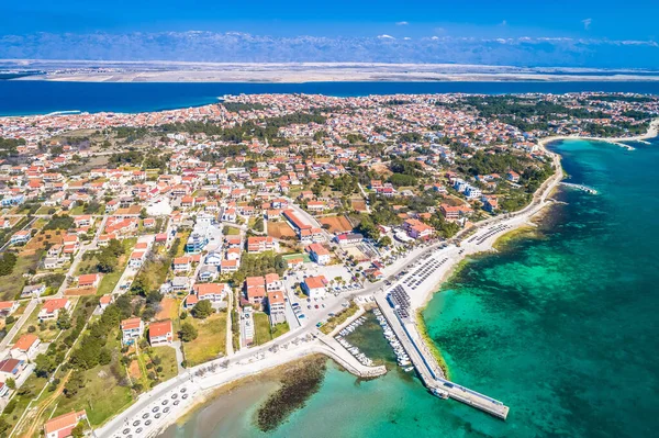 Pulau Vir Pemandangan Panorama Udara Dalmatia Wilayah Kroasia — Stok Foto