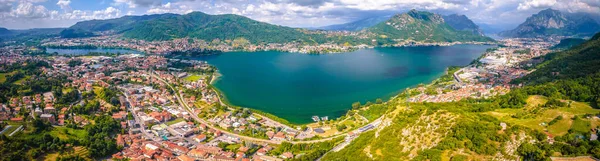 Blick Auf Den Lago Garlate Lombardei Italien — Stockfoto
