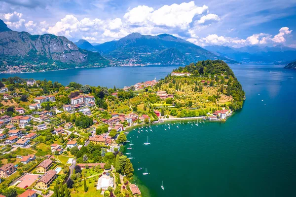 Staden Bellagio Como Lake Antenn Panoramautsikt Lombardiet Regionen Italien — Stockfoto