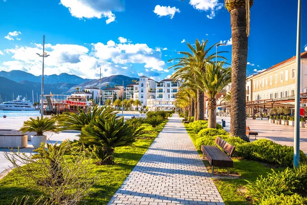 Town of Tivat scenic yachting destination waterfront view, Montenegro coastline