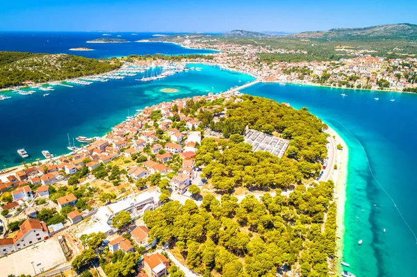 Adriatiska Staden Rogoznica Aerial Coast View Centrala Dalmatien Regionen Kroatien — Stockfoto