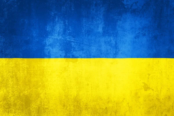 Grunge Ukrayna Bayrağının Illüstrasyonu Ukrayna Kavramı — Stok fotoğraf
