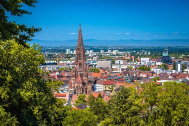 Freiburg im Breisgau tarihi mimari görüşü, Almanya 'nın Baden Wurttemberg bölgesi