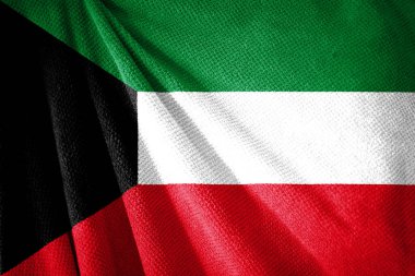 Havlu yüzeyi resimlerinde Kuveyt bayrağı, ülke sembolü