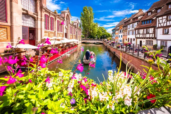 Ciudad Colmar Pequeña Vista Del Canal Colores Venecia Región Alsacia —  Fotos de Stock