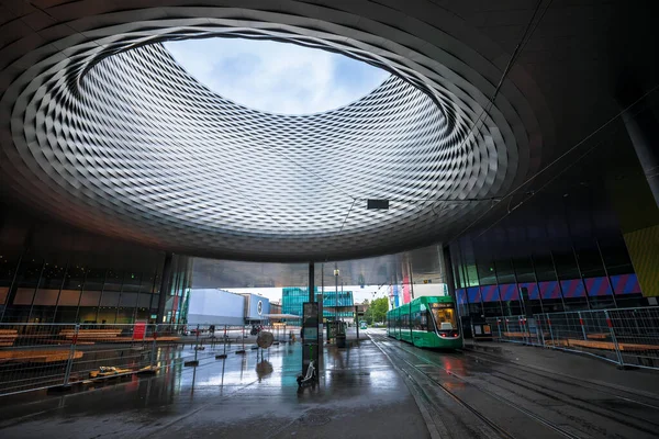 Basilea Messe Plaza Moderna Arquitectura Vista Norte Suiza —  Fotos de Stock