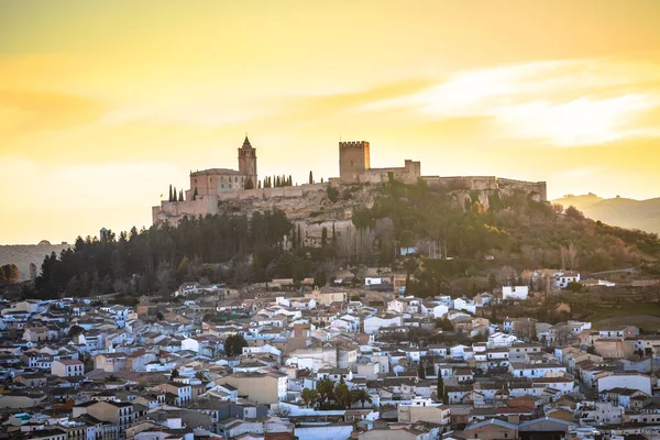 Scenic White Village Alcala Real Granada Sunset View Andalusia Region — Φωτογραφία Αρχείου