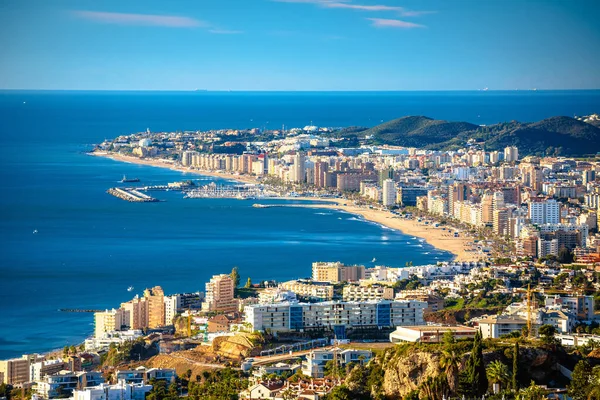 Fuengirola Coastline Costa Del Sol Aerial View Andalusia Region Spain — Stockfoto