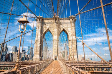 Brooklyn Köprüsü New York City mimari manzaralı, Amerika Birleşik Devletleri