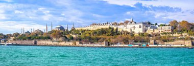 İstanbul tarihi Boğaz kıyı mimarisi Türkiye 'nin en büyük kentinin deniz manzarası