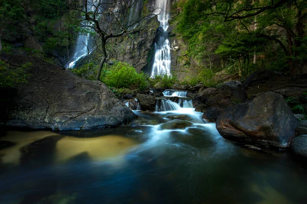 Wunderschöne Landschaft Des Klong Lan Wasserfalls Bei Kamphaeng Pet Norden — Stockfoto