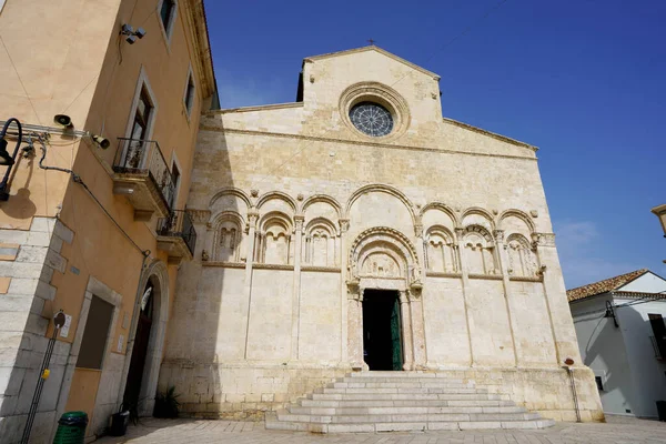 Gevel Van Kathedraal Van Termoli Molise Italië — Stockfoto