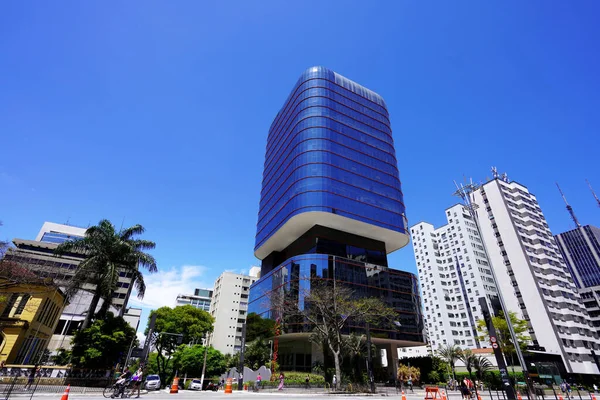 Sao Paulo Brasil Novembro 2022 Edificio Edifício Santa Catarina Avenida — Fotografia de Stock